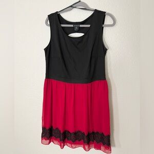 Dressy two toned black and red